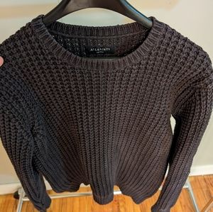 Allsaints waffle knit cotton sweater